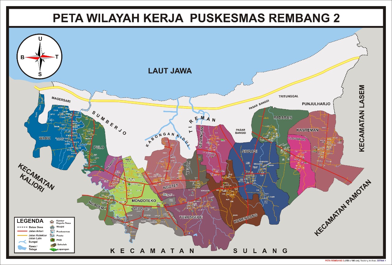 Peta Wilayah Kerja Puskesmas Rembang II